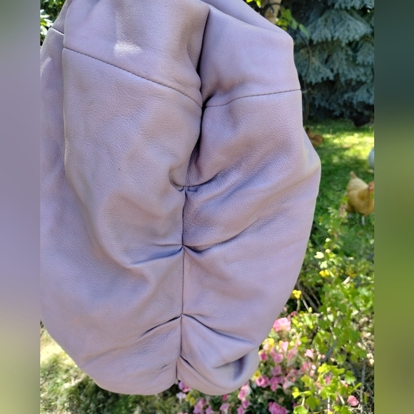 MICHAEL Michael Kors ERIN lilac leather shoulder handbag - Picture 12 of 17